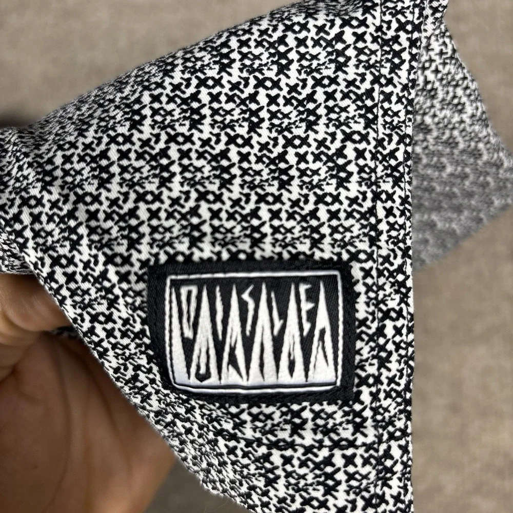 Quicksilver Waterman Collection Shorts Medium‎ Black White Geometric Swim Board